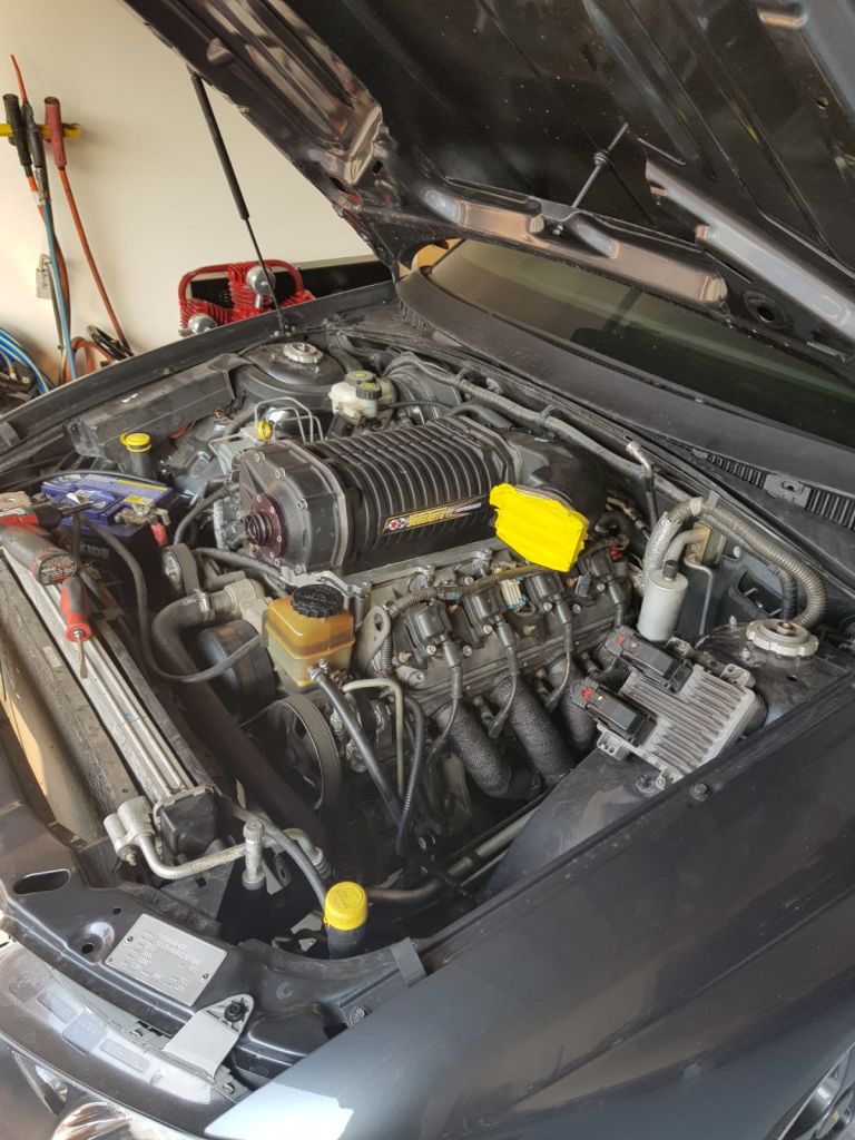 Supercharged V8 engine — specialist automotive work at MRP Automotive Redland Bay